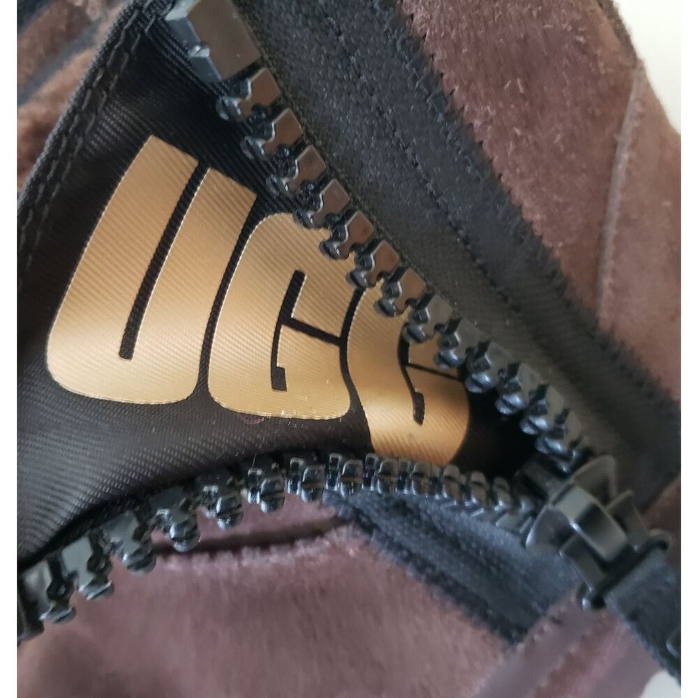 UGG Classic Mini Zipper Tape Logo Boots Size 6 37 - Picture 6 of 6